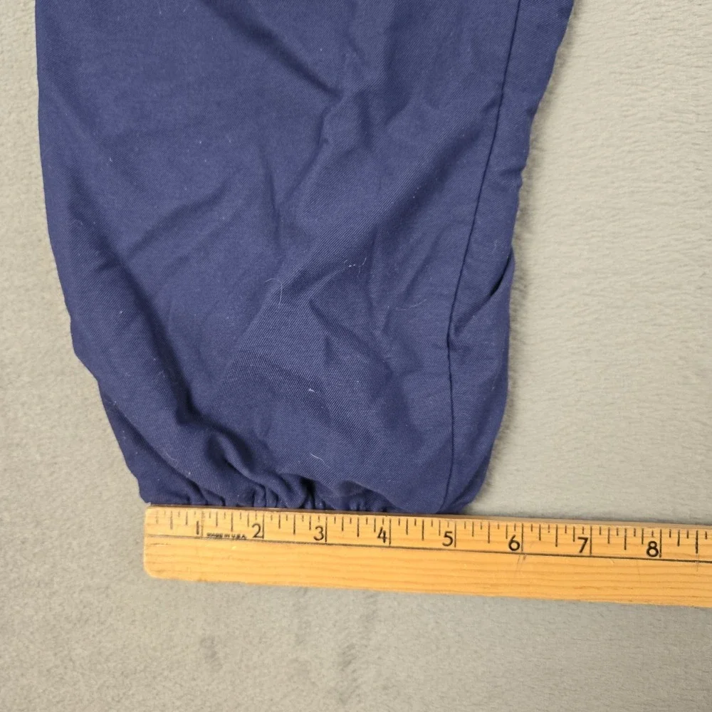 Vintage Nike Track Pants Mens Medium Blue Lined‎ Ankle Zip Gray Tag Swoosh Y2k